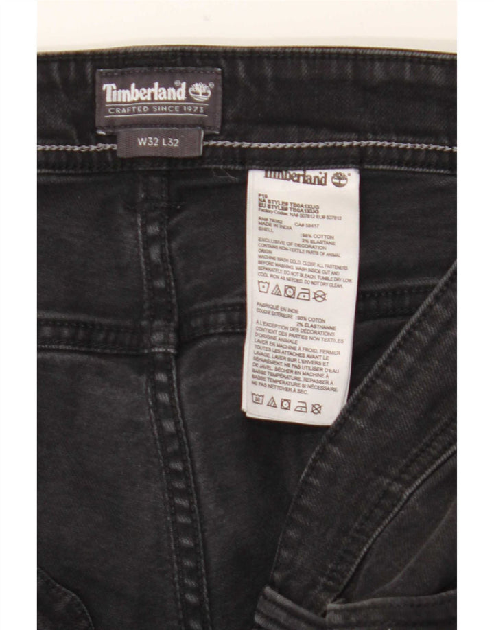 Timberland Muške uske traperice W32 L32 Crni pamuk