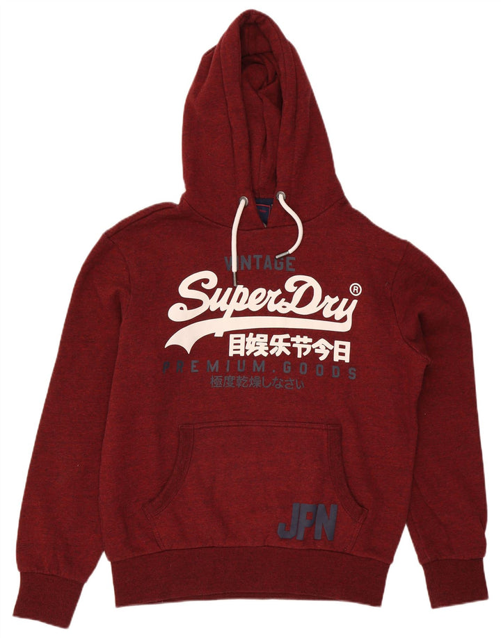 Superdry muška majica s kapuljačom s kapuljačom XL kestenjaste boje od poliestera