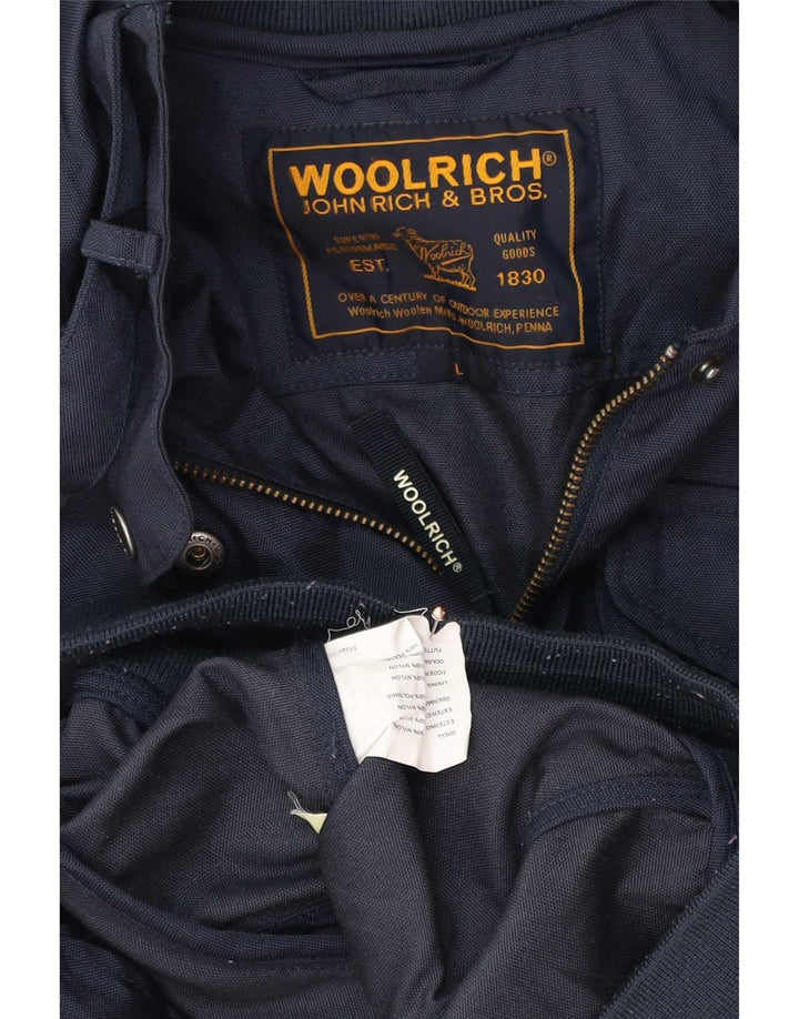Woolrich ženska kišna jakna UK 12 velika tamnoplava najlonska