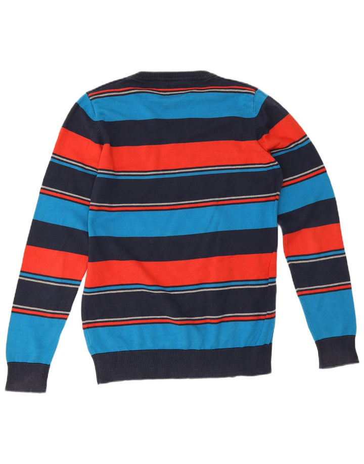 Jack & Jones muški pulover s V-izrezom, mali pamuk na raznobojne pruge