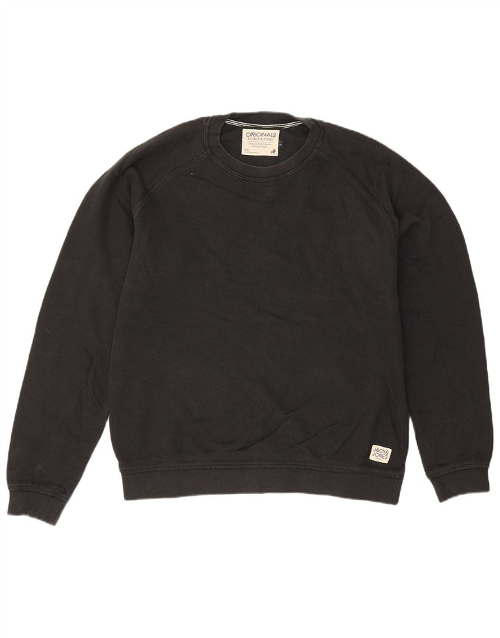 Veliki crni pamučni muški džemper Jack & Jones