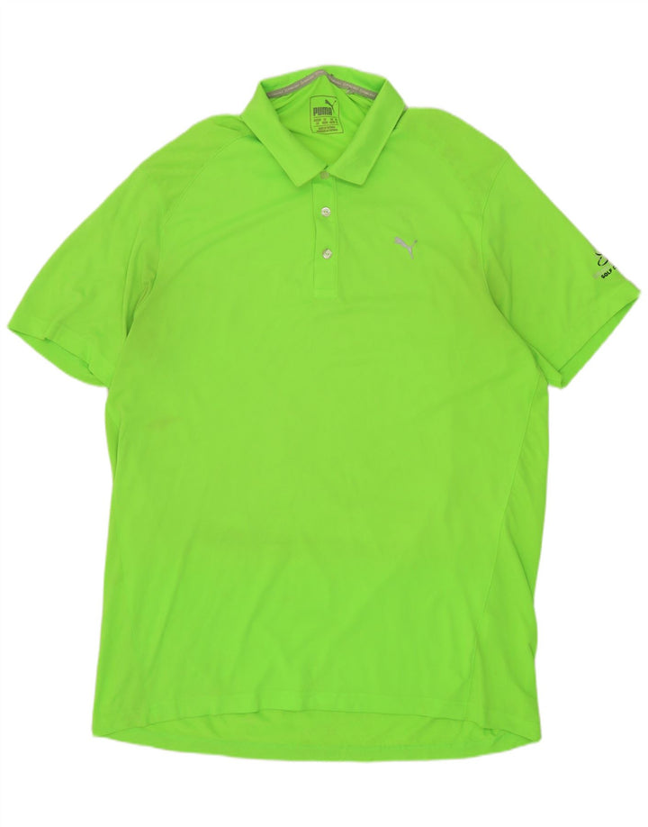 PUMA muška polo majica XL zeleni poliester