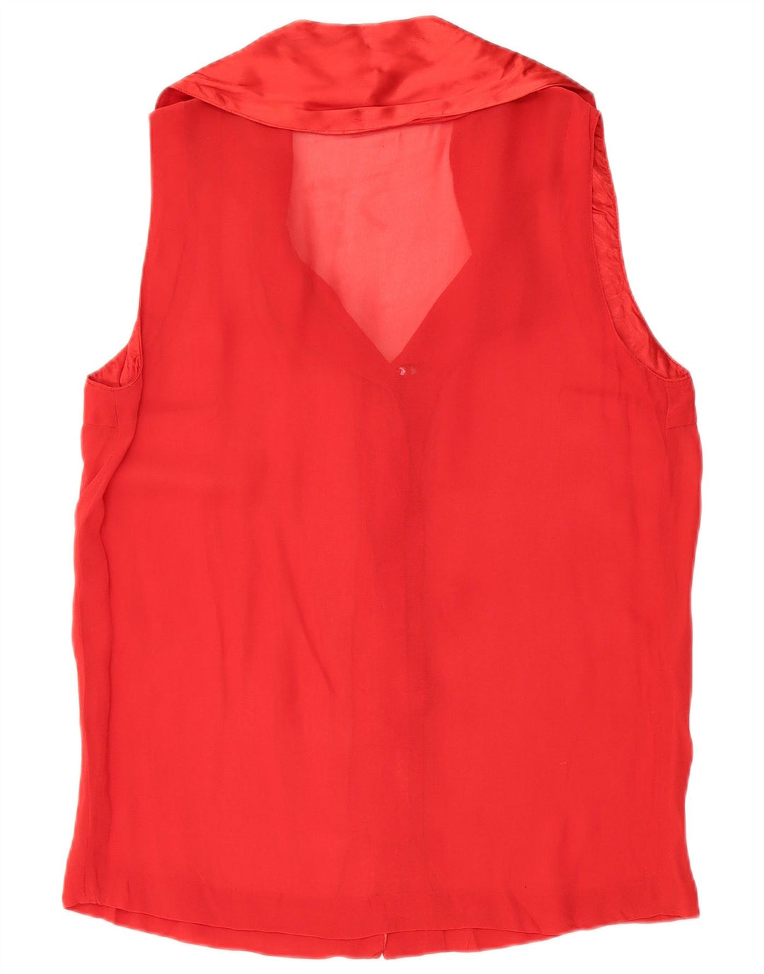 VINTAGE Ženska košulja bez rukava UK 16 Velika crvena