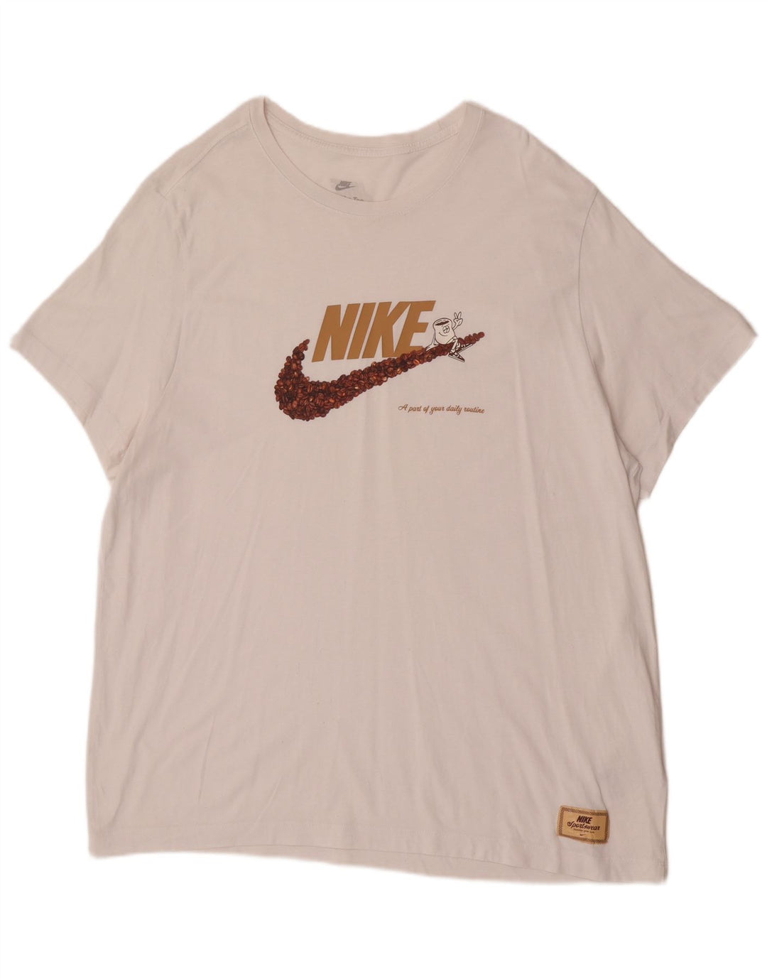 Nike Muška majica s grafičkim motivima 2XL bijeli pamuk