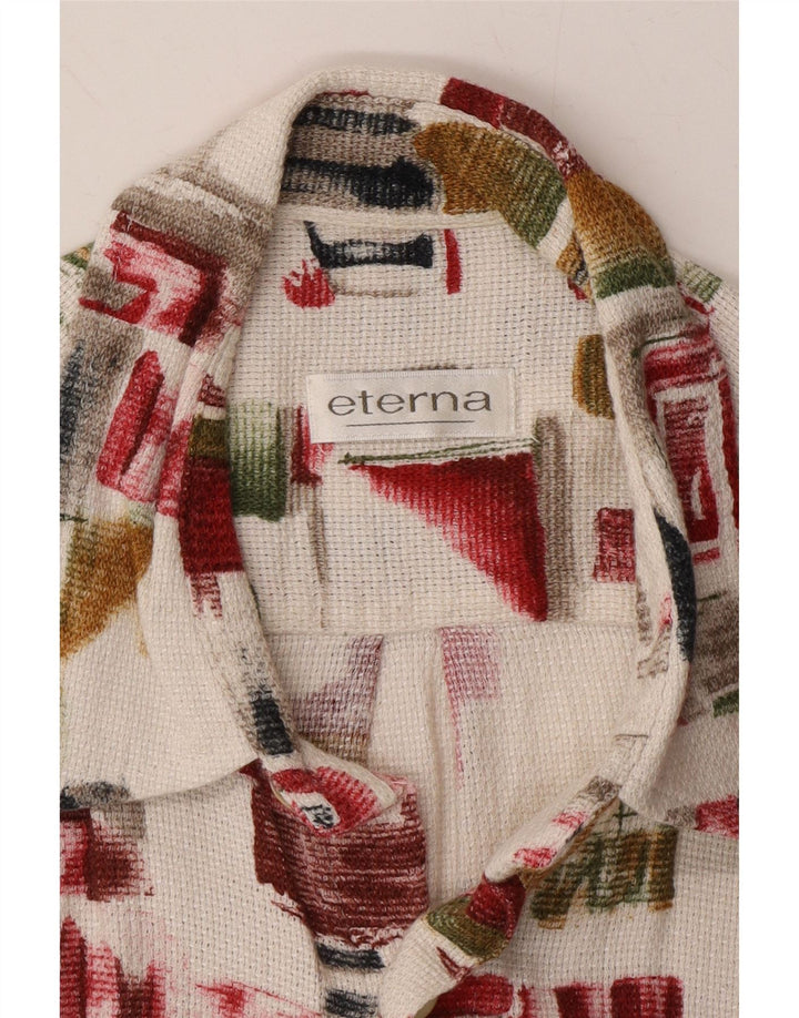 ETERNA Mens Short Sleeve Shirt Medium Multicoloured Patchwork Vintage Eterna and Second-Hand Eterna from Messina Hembry 