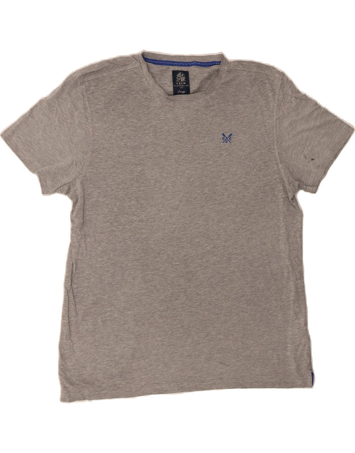 CREW CLOTHING Mens T-Shirt Top Large Grey Cotton Vintage Crew Clothing and Second-Hand Crew Clothing from Messina Hembry 