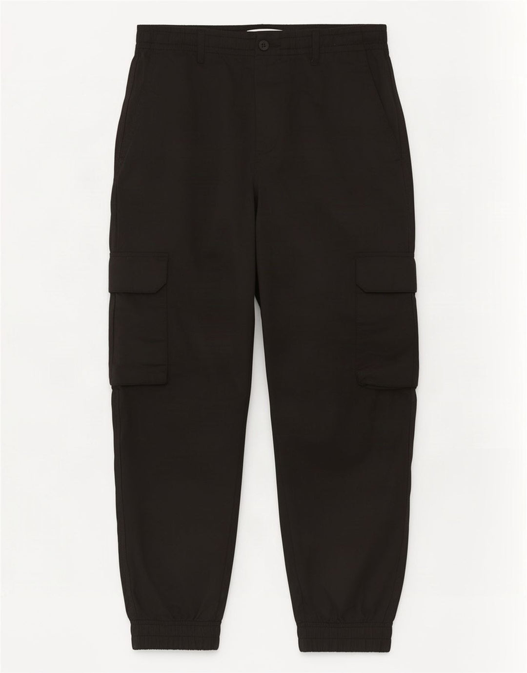 Zara muške kratke joggers Cargo hlače srednje veličine W31 L25 crni poliester