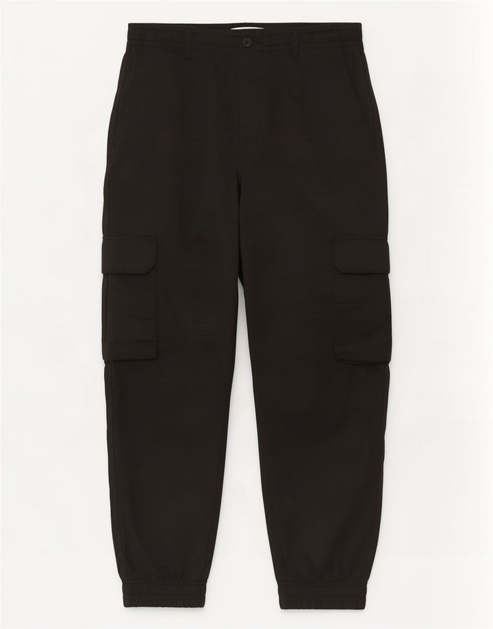 Zara muške kratke joggers Cargo hlače srednje veličine W31 L25 crni poliester