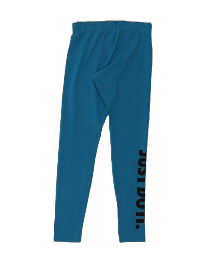 NIKE Womens Graphic Leggings UKL 12 Medium Blue Vintage Nike and Second-Hand Nike from Messina Hembry 