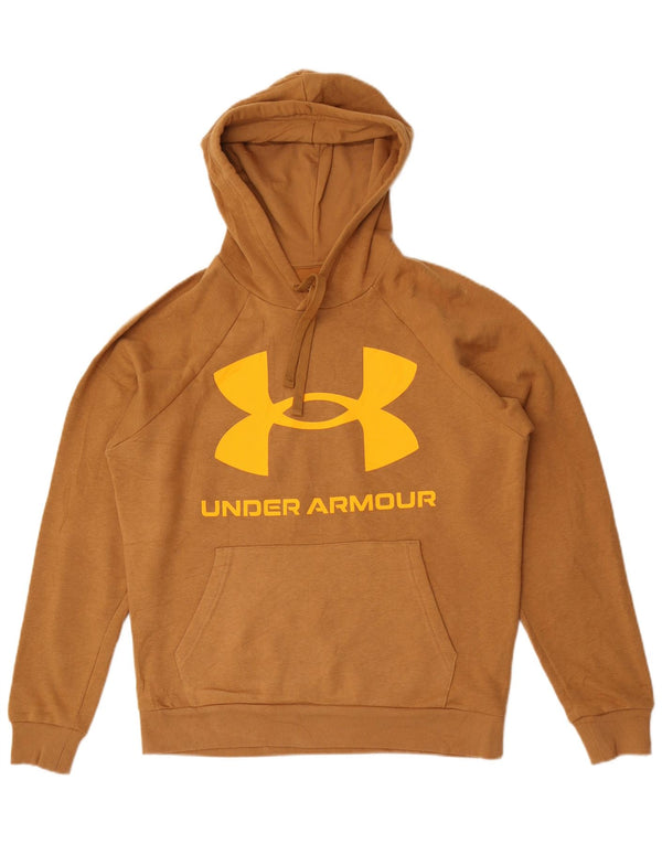 Under Armour muška majica s kapuljačom s kapuljačom, mali smeđi pamuk