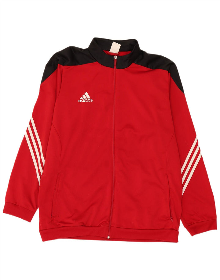 Adidas muška trenirka gornja jakna 2XL poliester crvene boje