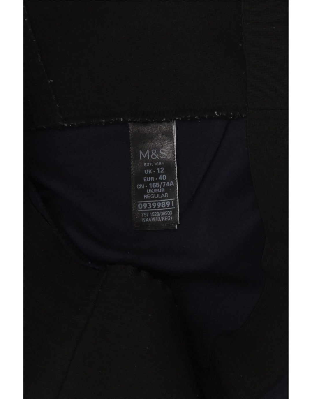 Marks & Spencer ženske tajice regularnog kroja UK 12 srednje tamnoplava viskoza