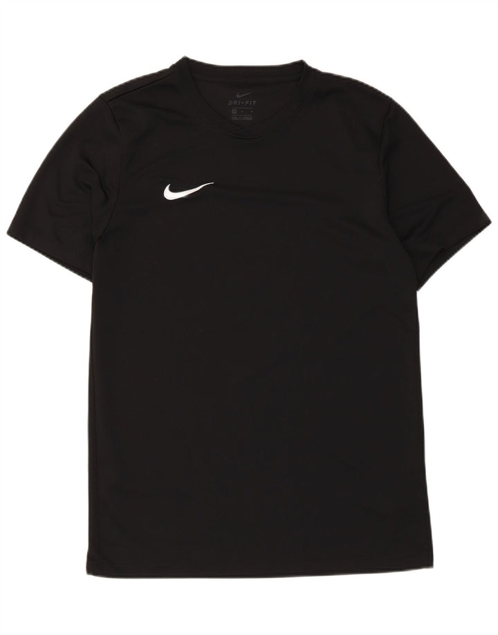 Nike Dri Fit majica kratkih rukava srednji crni poliester
