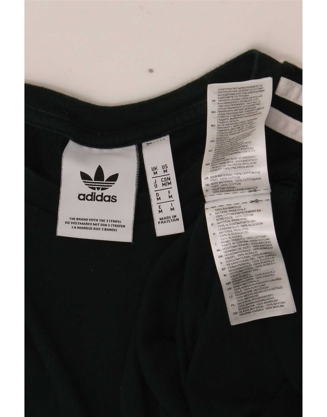 Adidas muška majica dugih rukava srednje zelene pamučne boje