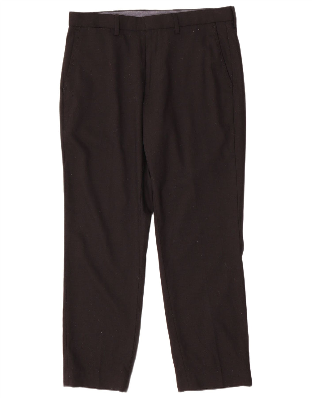 Marks & Spencer muške chino hlače standardnog kroja W34 L29 crna vuna