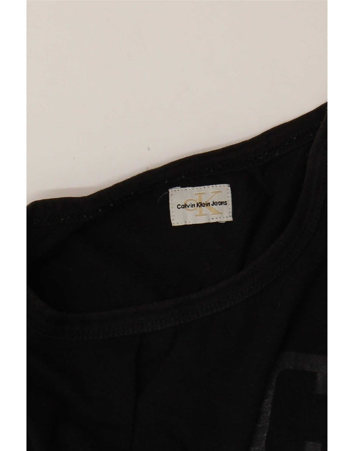 Calvin Klein Jeans muška majica dugih rukava s grafičkim detaljima, mala crna