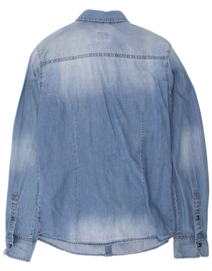 Armani Junior Boys Denim majica 13-14 godina, plavi pamuk