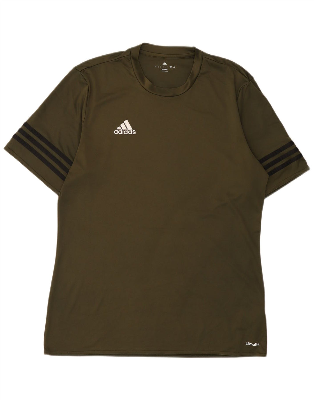 Adidas muška majica Climalite, veliki kaki poliester