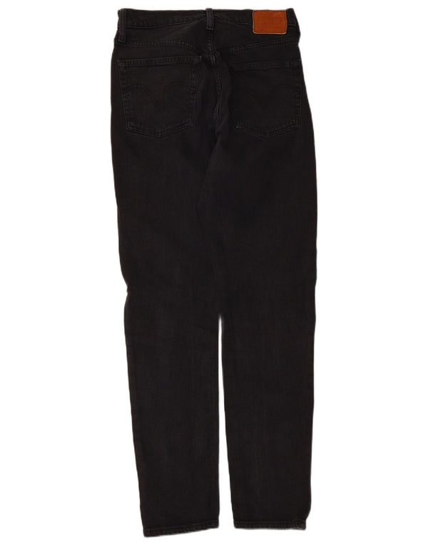 Levi's muške 501 ravne traperice W26 L30 crni pamuk