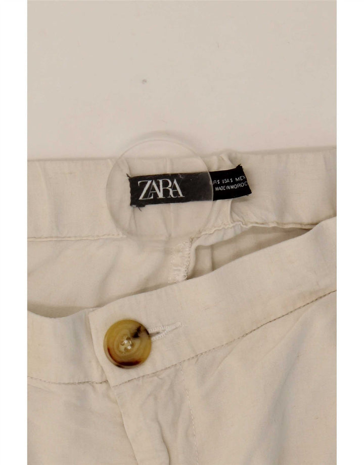 Zara ženske džogeri Cargo hlače male W26 L27 bijele