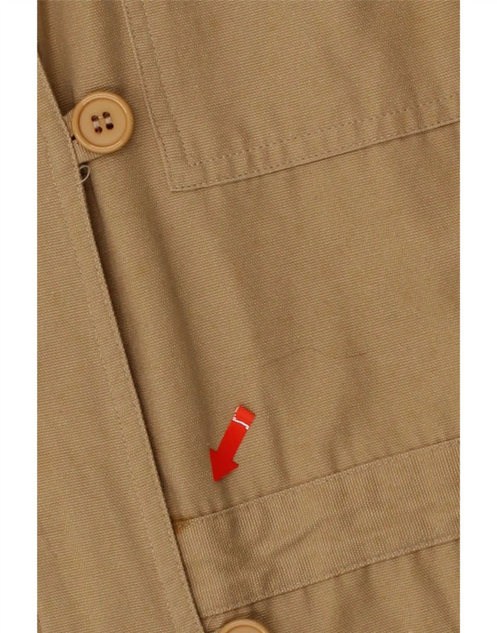 VINTAGE Womens Utility Jacket UK 18 XL Beige Vintage Vintage and Second-Hand Vintage from Messina Hembry 
