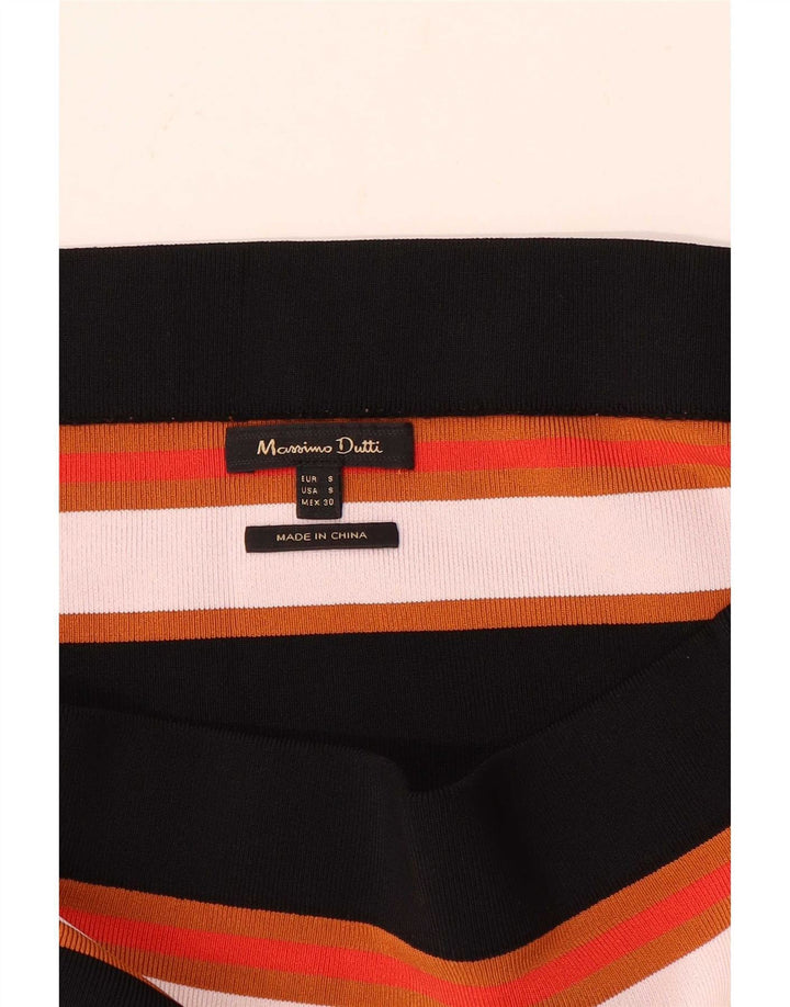 Ženska majica s otvorenim ramenima Massimo Dutti UK 8 na male raznobojne pruge