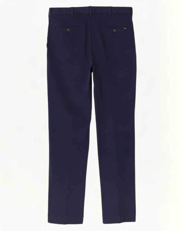 Polo Ralph Lauren muške ravne chino hlače W34 L32 tamnoplavi pamuk