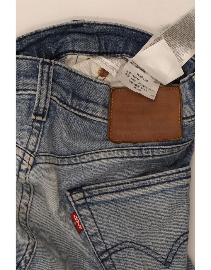 LEVI'S Ženske 511 uske traperice W29 L30 Plavi pamuk