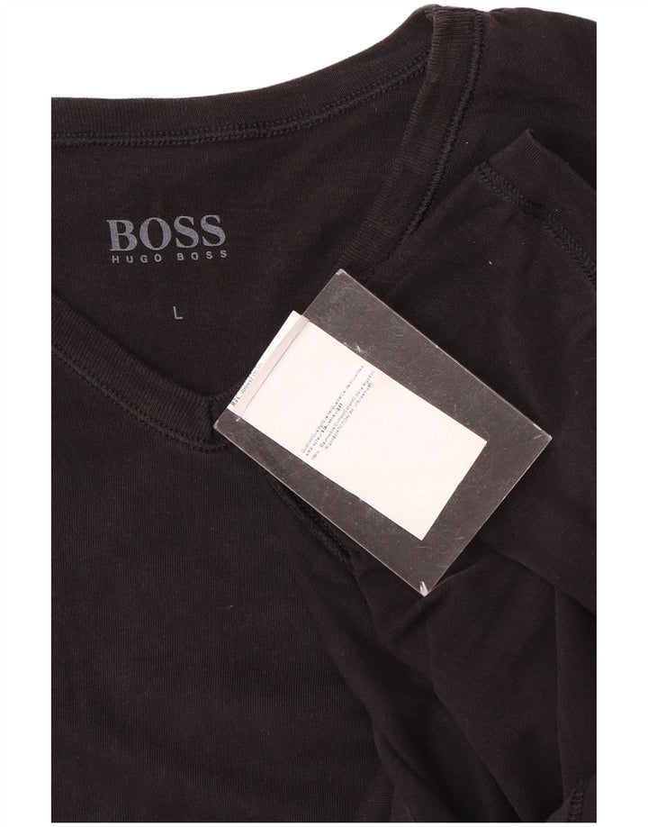 Hugo Boss Muška majica kratkih rukava Veliki crni pamuk