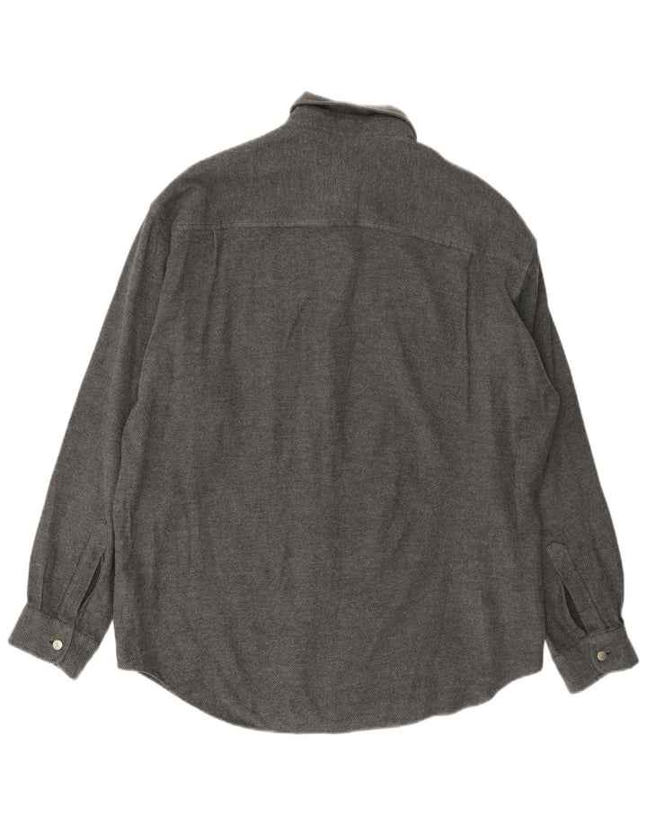 Trussardi Jeans muška flanel košulja XL siva viskoza