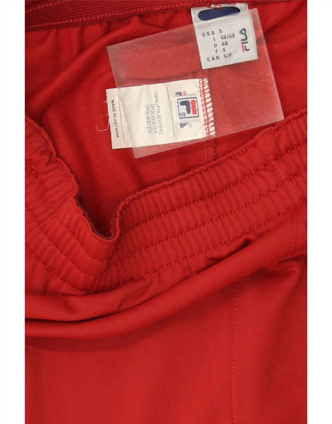 FILA Mens Tracksuit Trousers IT 46/48 Small  Red Polyester Vintage Fila and Second-Hand Fila from Messina Hembry 