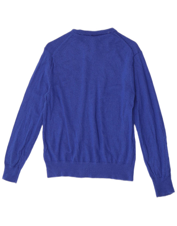 Armani Exchange ženski džemper s veznim izrezom UK 14 Large Blue
