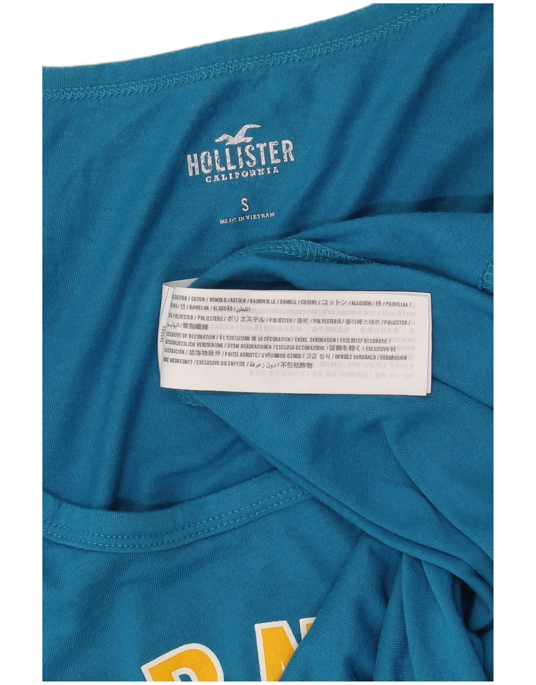 HOLLISTER Muški grafički prsluk Mali plavi pamuk