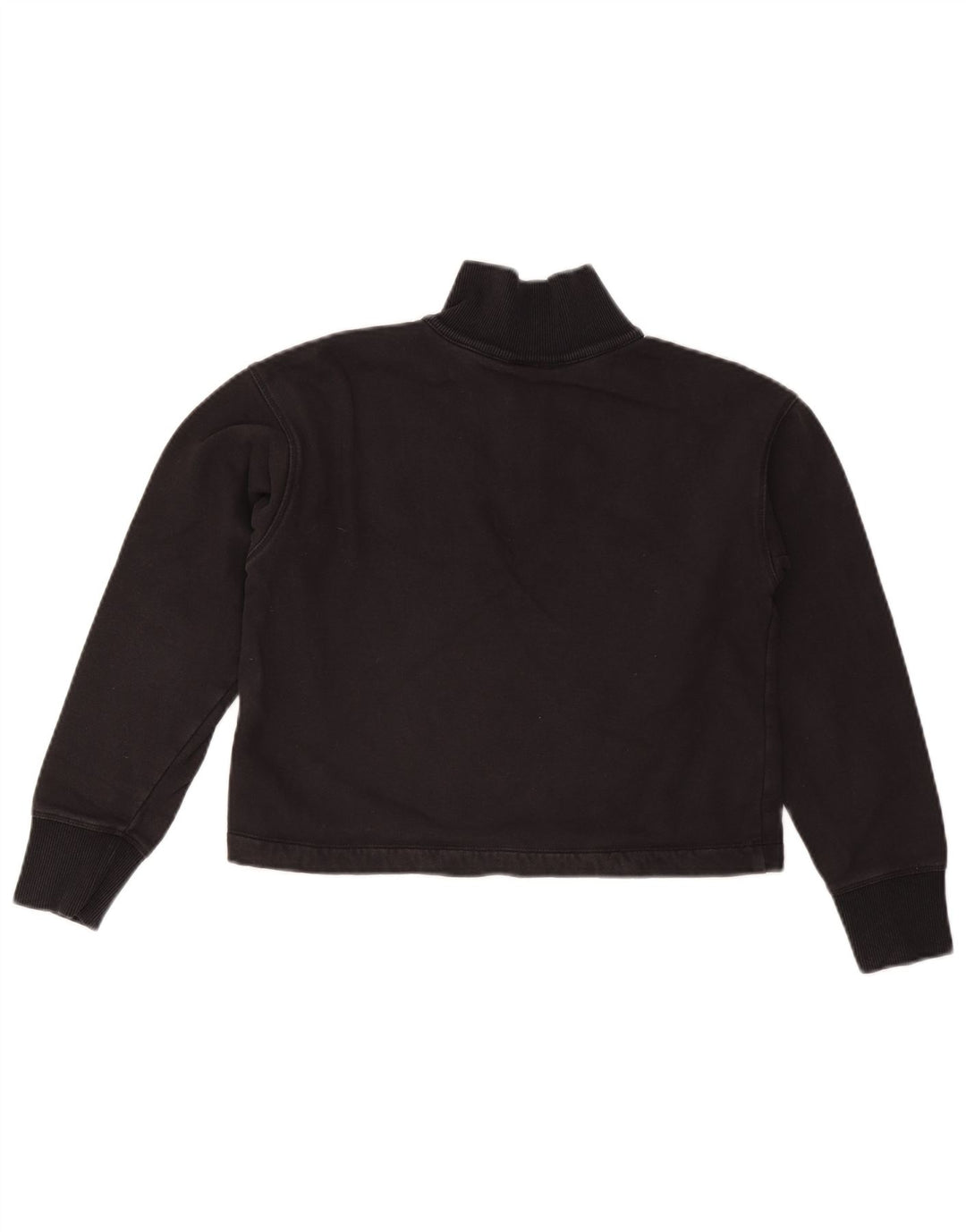 CHAMPION Preveliki ženski džemper s kratkim izrezom i kratkim izrezom UK 6 XS crni