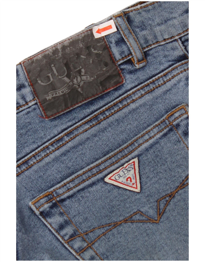 GUESS Ženske Bootcut traperice W28 L32 Plavi pamuk