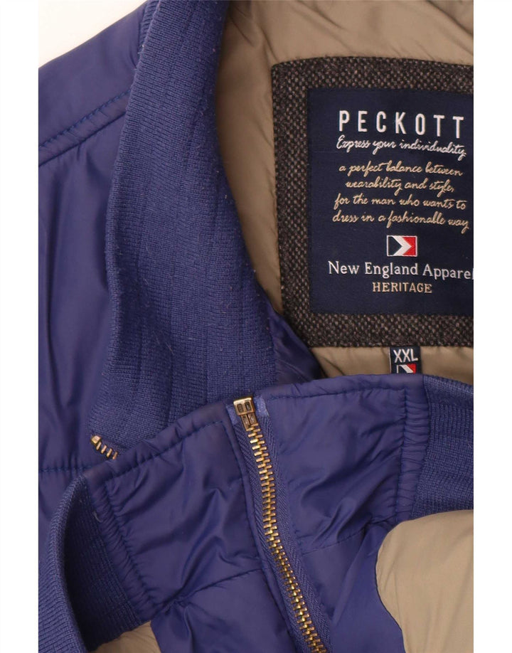 Peckott muška podstavljena jakna UK 44 2XL tamnoplavi poliamid