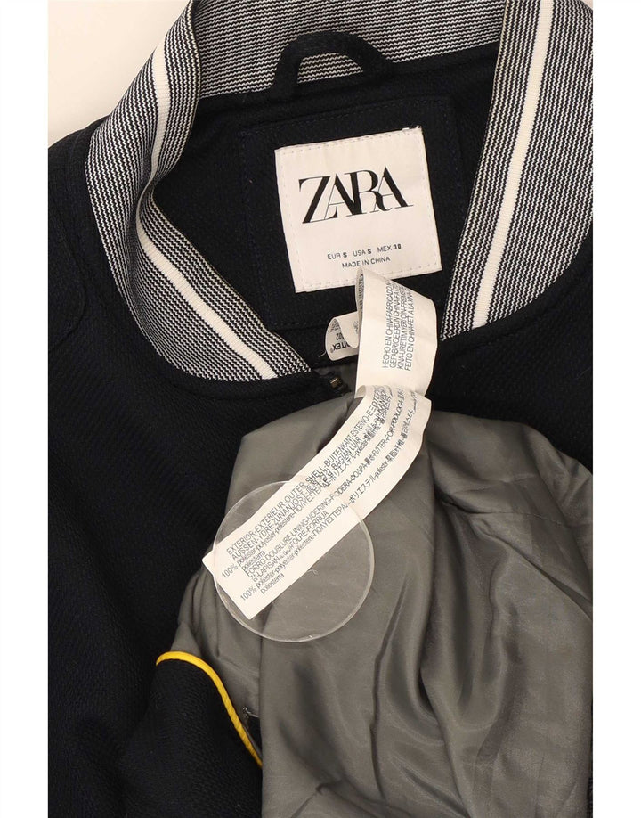 Zara muška bomber jakna UK 36 mala tamnoplava poliester