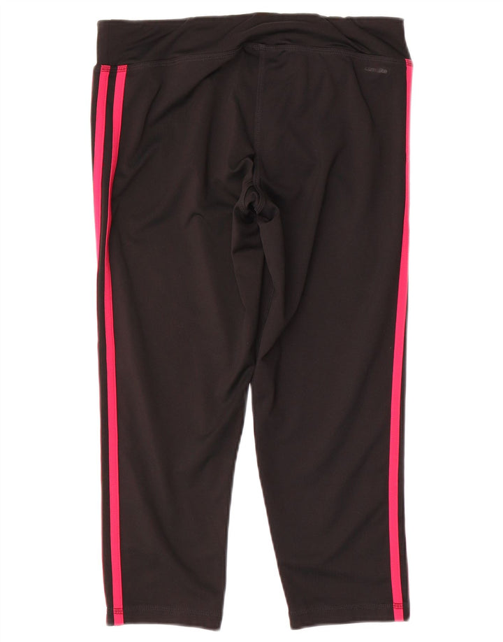Adidas ženske Climalite Capri tajice UK 12/14 Srednje crni poliester