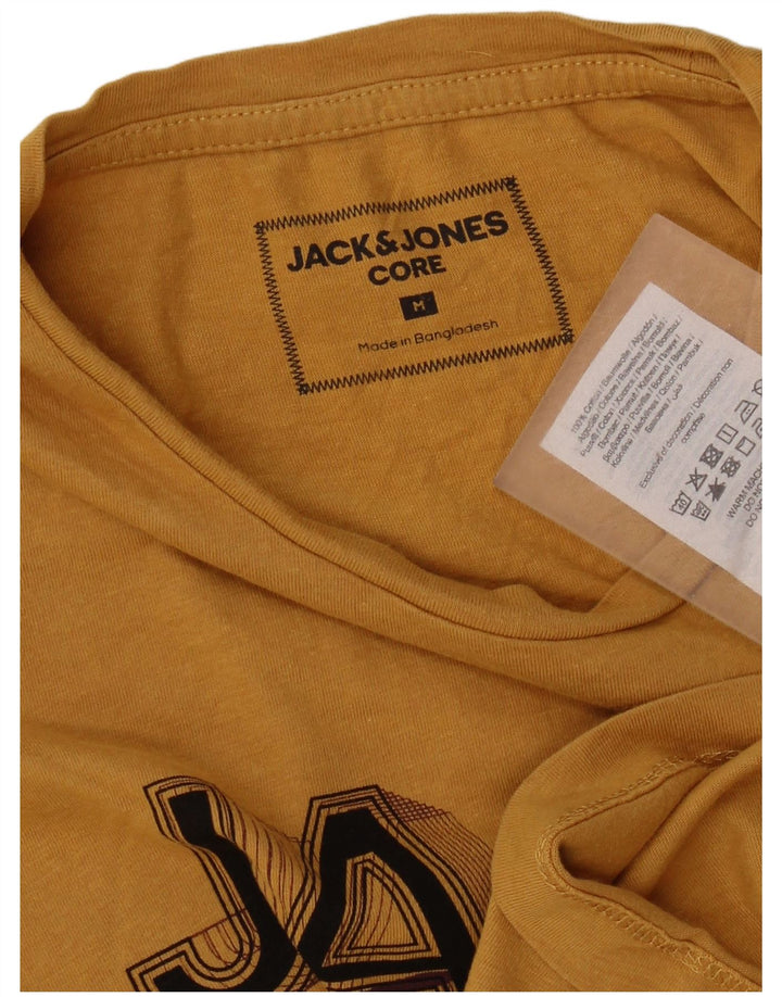 Jack & Jones muška grafička majica kratkih rukava Srednje žuti pamuk