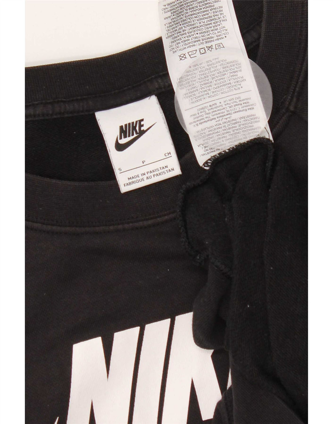 Nike Ženska majica s grafičkim motivima UK 12 Mali crni pamuk