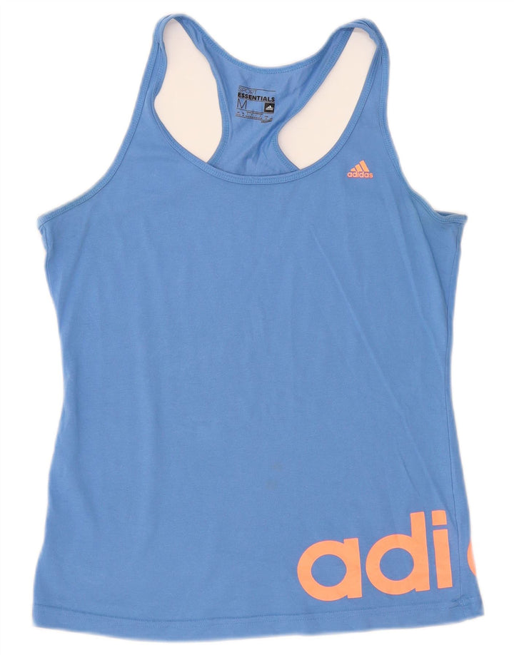 Adidas ženski Climalite grafički prsluk UK 12/14 Srednje plava