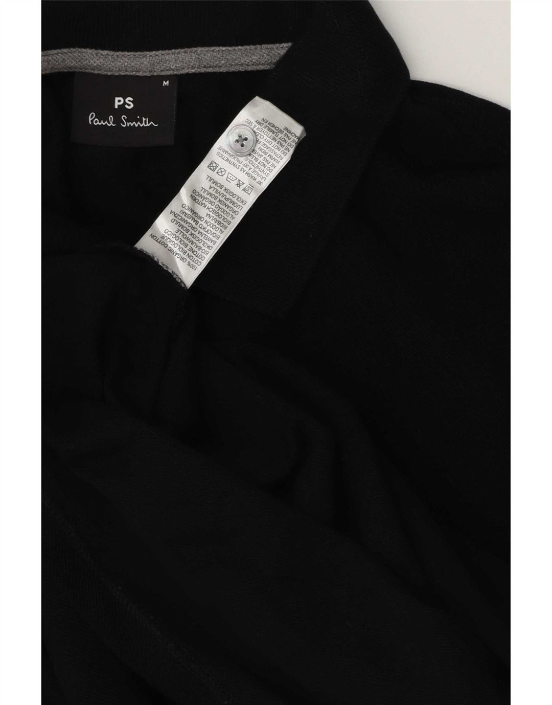 Paul Smith muška polo majica dugih rukava srednje crna