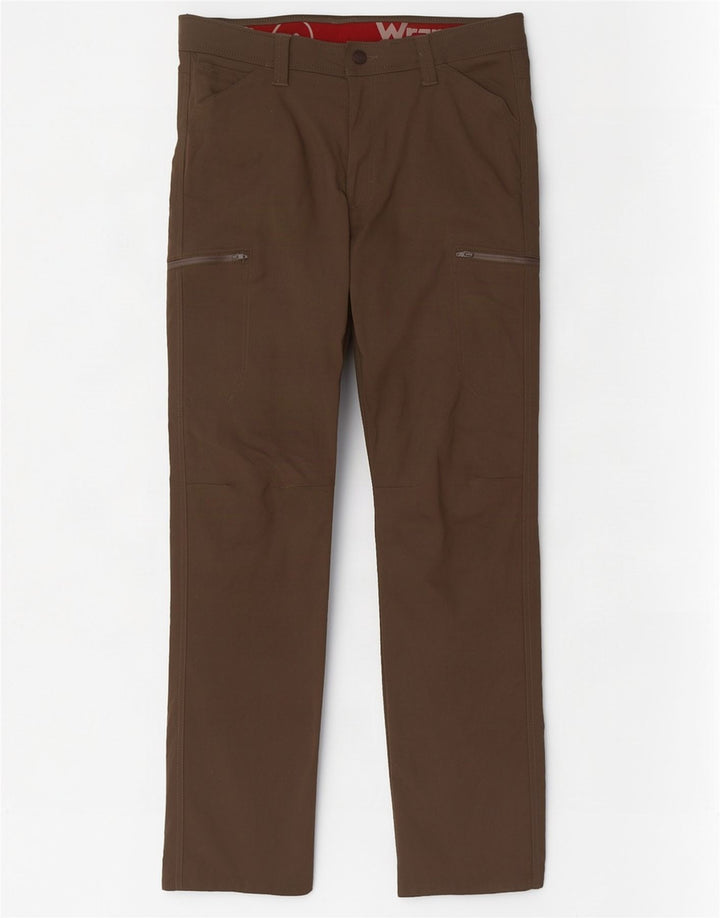 Wrangler muške ravne kargo hlače W32 L32 kaki najlon