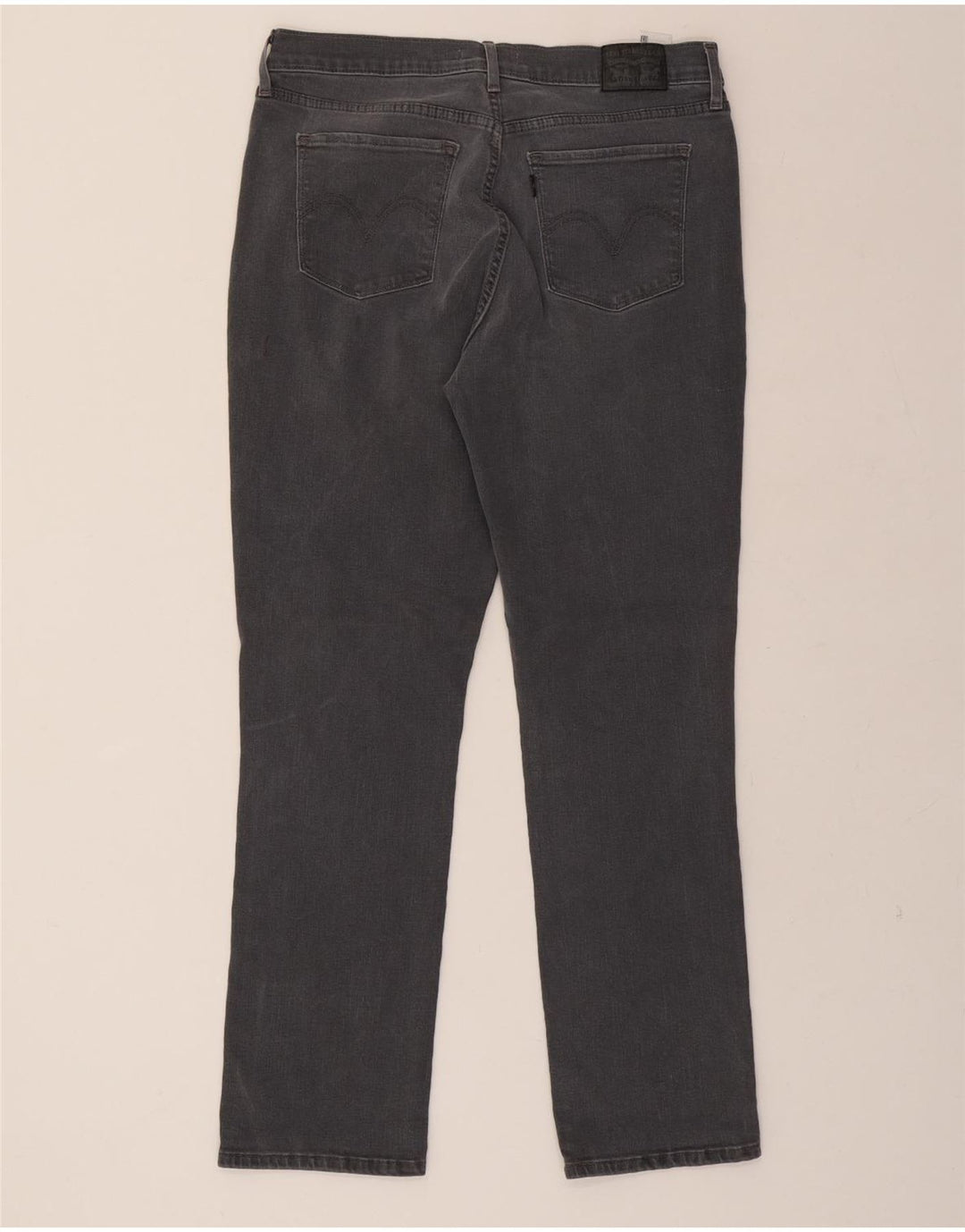 LEVI'S Womens Classic Straight Jeans US 12 Large W31 L30 Grey Vintage Levi's and Second-Hand Levi's from Messina Hembry 