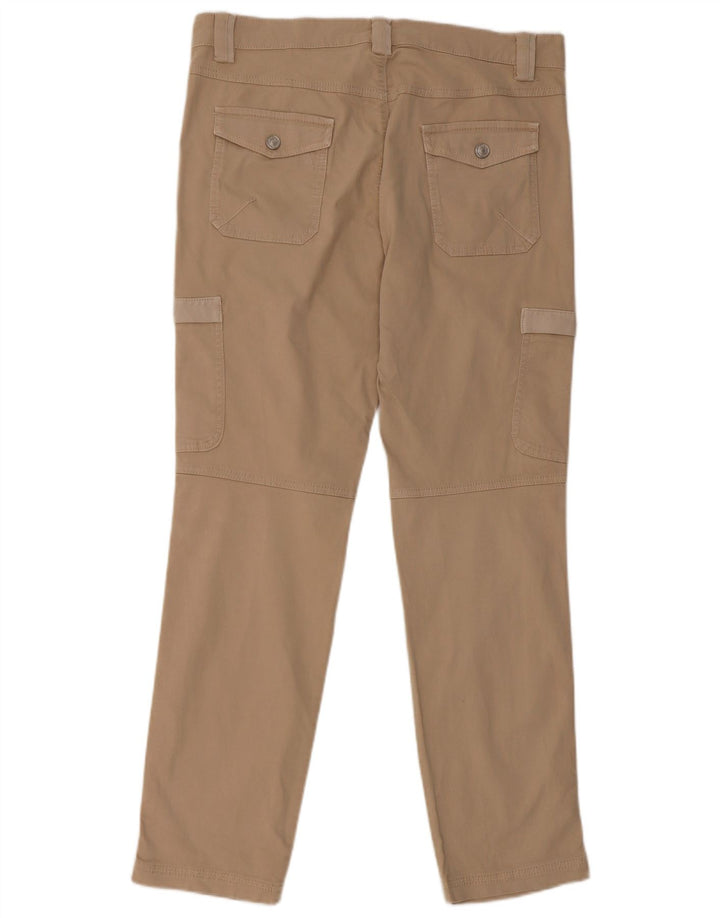 BENETTON Ženske uske Cargo hlače IT 48 XL W36 L31 Bež pamuk