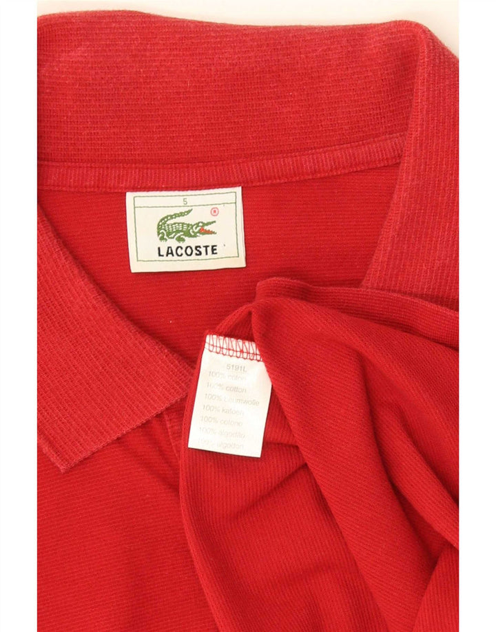 Lacoste muška polo majica veličine 5, veliki crveni pamuk