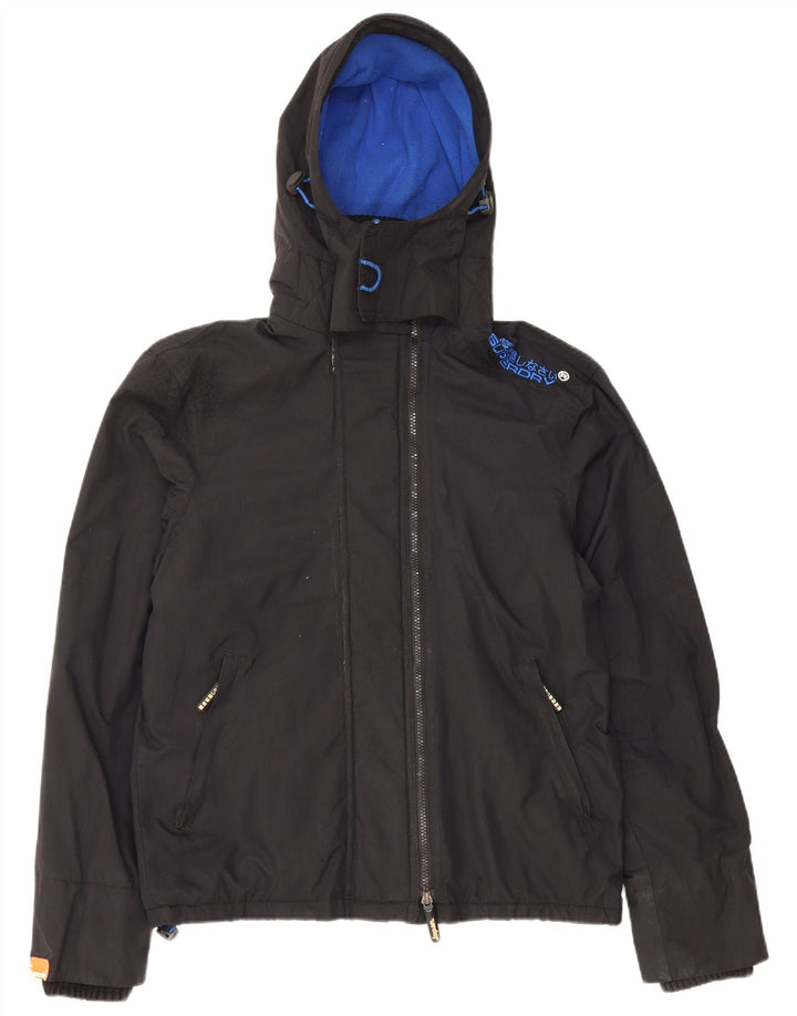 SUPERDRY muška vjetrovka s kapuljačom UK 38 srednje crna