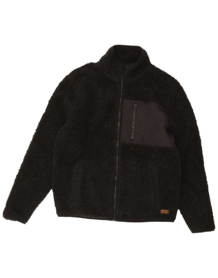 Superdry muška flis jakna UK 36 mali crni poliester
