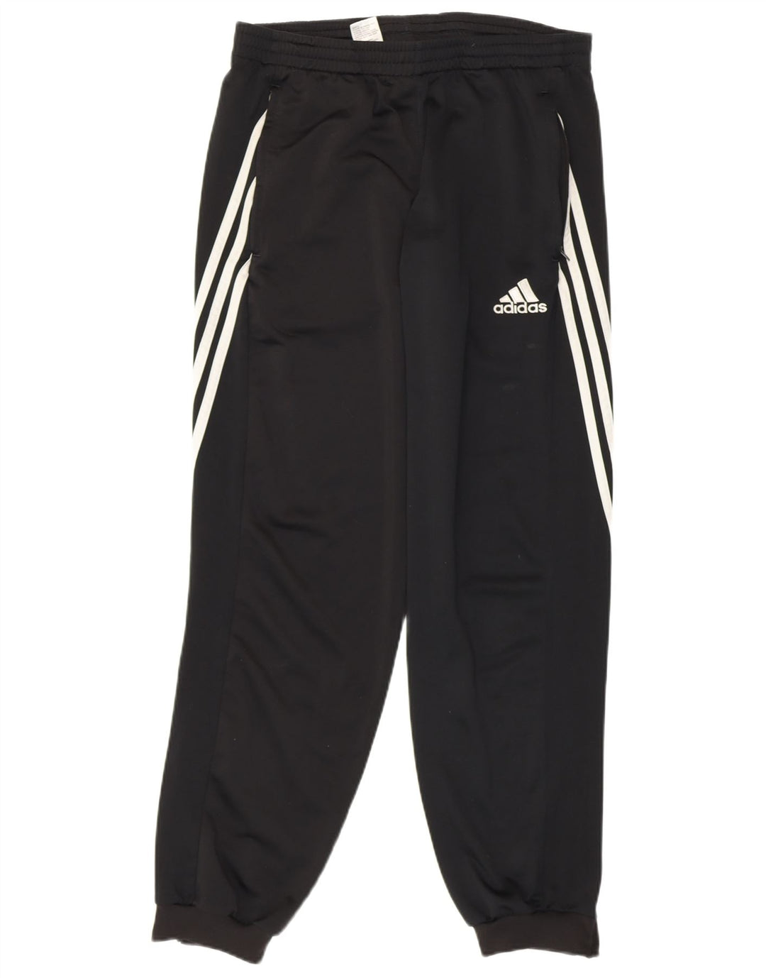 ADIDAS Mens Tracksuit Trousers Joggers Small  Black Polyester