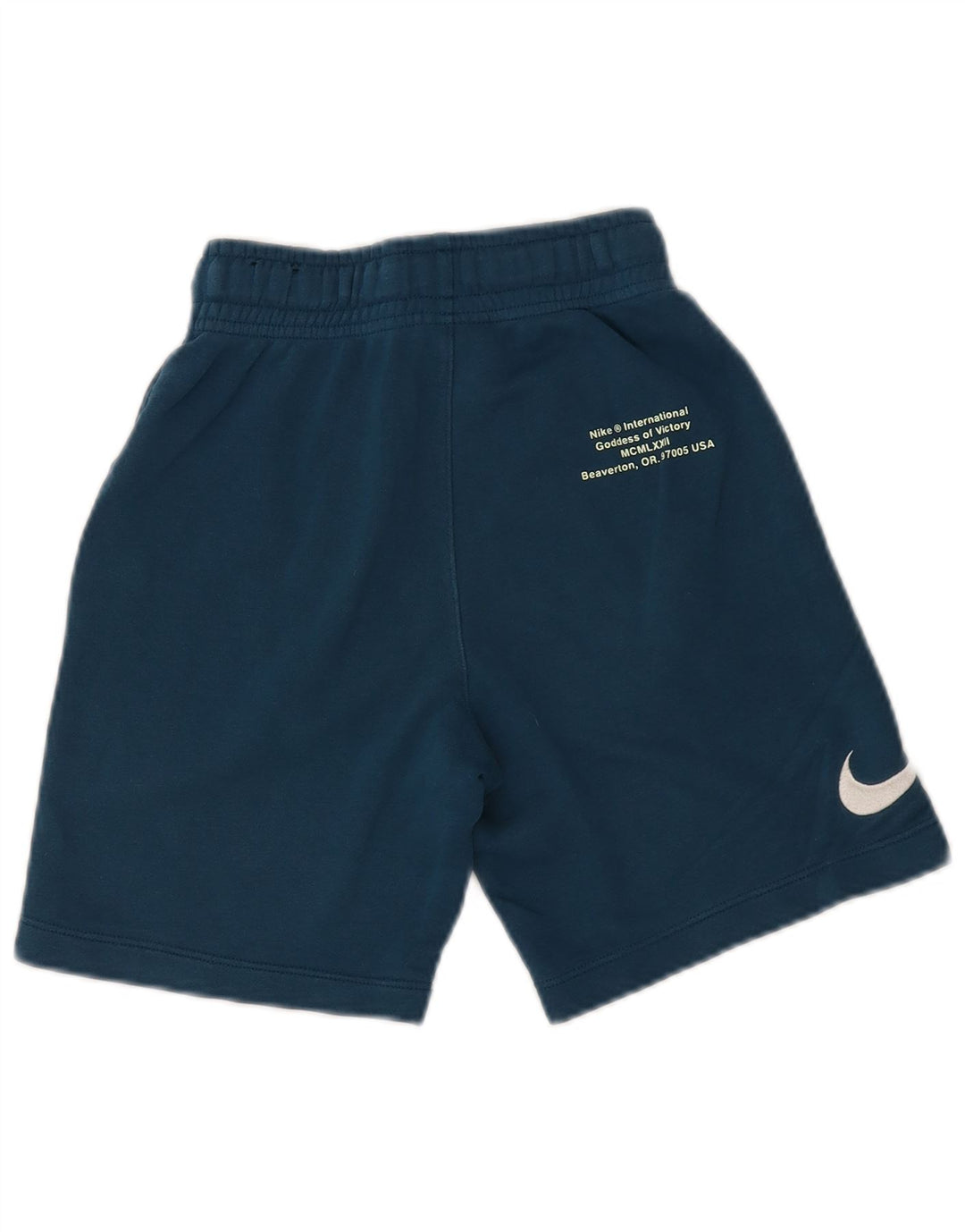 NIKE Boys Graphic Sport Shorts 8-9 Years Small Blue Pamuk